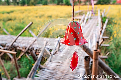 Bell, red strawberry Stock Photo