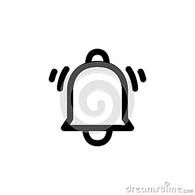 Bell Ringing Icon Vector Illustration