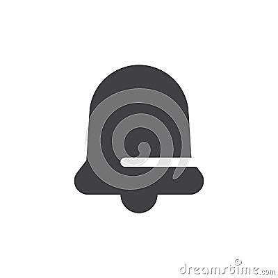 Bell simple icon vector Vector Illustration