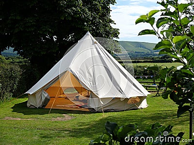 Bell tent Stock Photo