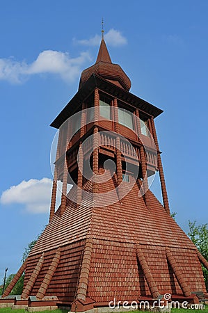 Kiruna Kyrka. famous wooden church in Sweden Stock Photo