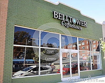 Bell Tower Coffee House, Memphis, Tennessee Editorial Stock Photo