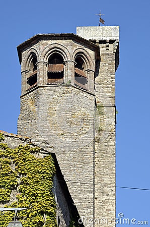 Bell tower of Cordes-sur-Ciel in France Stock Photo