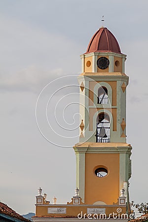 Bell tower of Museo Nacional de la Lucha Contra Bandidos in Trinidad, Cub Stock Photo