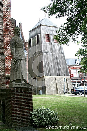 bell tower next to martini church Editorial Stock Photo