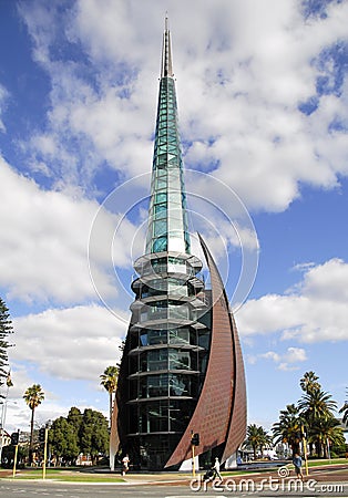 The bell tower Perth,WA. Stock Photo