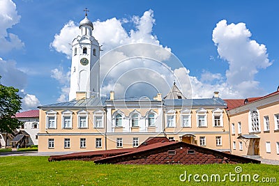 Bell Tower of St. Sophia Cathedral, Great Novgorod Stock Photo