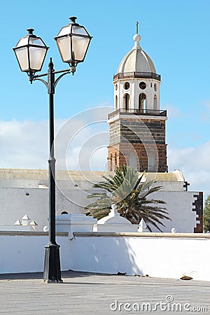 Bell tower in Teguise Stock Photo