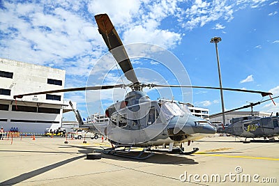 The Bell UH-1Y Venom was showed Editorial Stock Photo