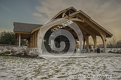 Bellamy Harbor Park Facility Editorial Stock Photo