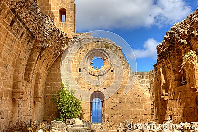 Bellapais Abbey in Cyprus Stock Photo