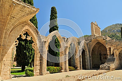Bellapais Abbey, Kyrenia Stock Photo