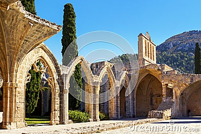 Bellapais Abbey near Kyrenia, Northern Cyprus Stock Photo