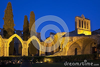 Bellapais Abbey - Turkish Cyprus Stock Photo