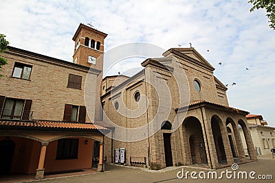 The church San Mauro Mare in Bellaria, Italy. Stock Photo