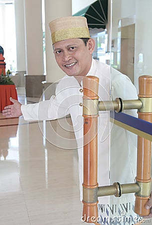 Bellboy or concierge Stock Photo