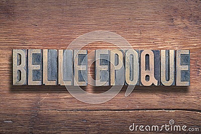 Belle Epoque wood Stock Photo