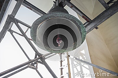 Bells of the bell tower of St. Sophia Cathedral, Kyiv, Ukraine Editorial Stock Photo