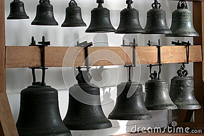 The bells of a carillon Stock Photo