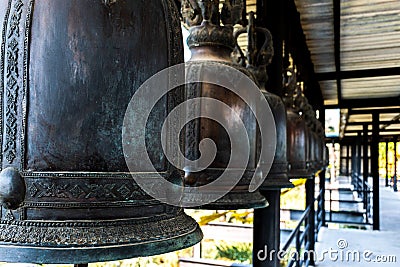 Bells used to strike for good luck Stock Photo