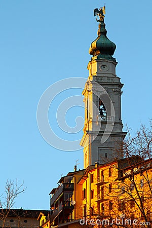 Belluno, Cathedral belfry Stock Photo