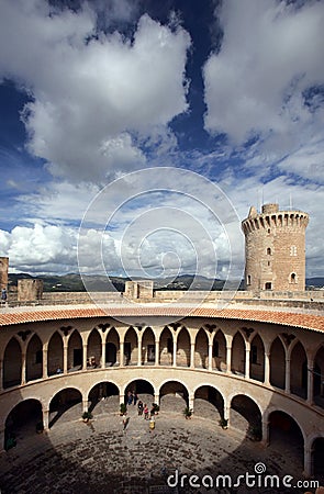 Bellver Castle in Majorca Stock Photo