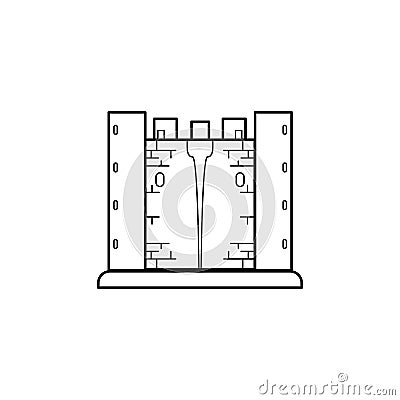 bellver castle palma. Vector illustration decorative design Vector Illustration