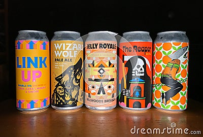 Bellwoods Brewery Toronto Beer Cans Labels Editorial Stock Photo