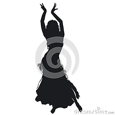 Belly dancer Vector Illustration