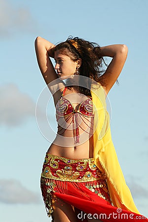 Belly dancer Stock Photo