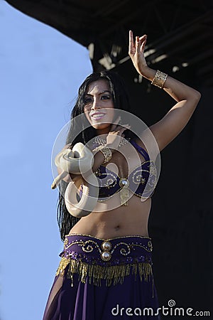 Belly Dancer Editorial Stock Photo