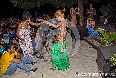 Belly Dancer Performing Editorial Stock Photo