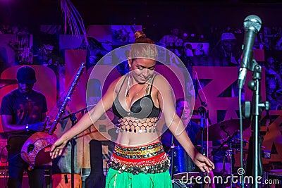 Belly Dancer Performing Editorial Stock Photo