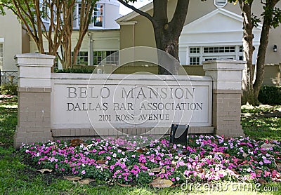 Belo Mansion Dallas, Texas Editorial Stock Photo