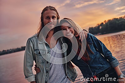 They belong together. Stock Photo