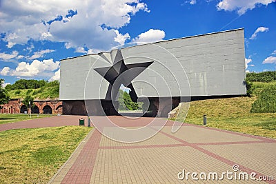 Brest fortress monumental entrance. Brest, Belarus Editorial Stock Photo