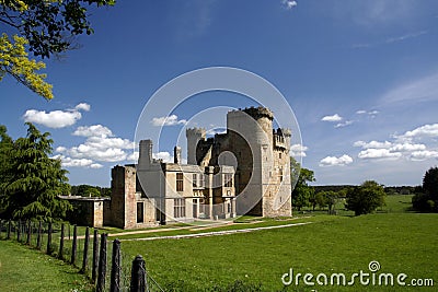 Belsay Castle Stock Photo