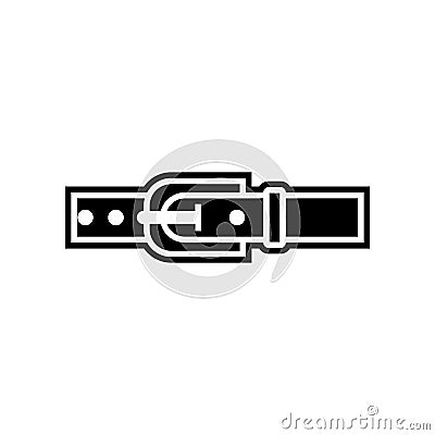 belt, clothing fashion icon. Element of clothes for mobile concept and web apps icon. Glyph, flat icon for website design and Stock Photo