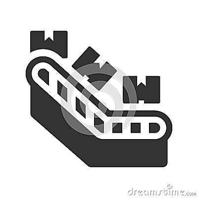 Belt Conveyer Icon Stock Photo