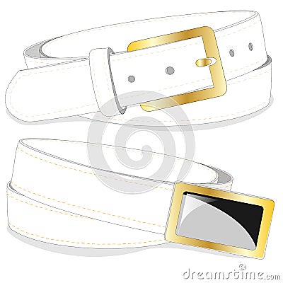 Belt illustration on white Vector Illustration