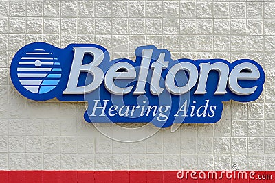 Beltone Hearing Aids sign Editorial Stock Photo