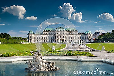 Belvedere Castle in Vienna Stock Photo