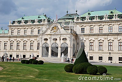 The Belvedere Palace Stock Photo