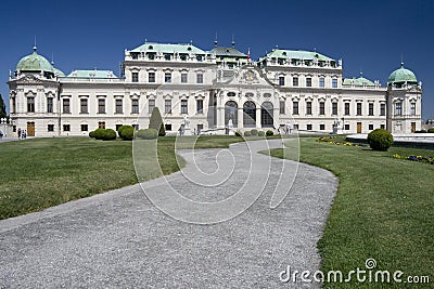 Belvedere palace Stock Photo