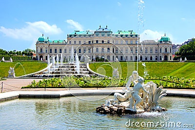 Belvedere Palace, Vienna Stock Photo