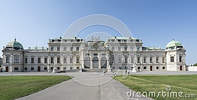 Belvedere Palace in Vienna Editorial Stock Photo