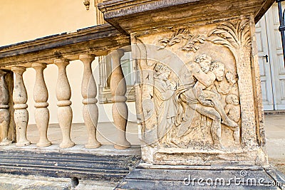 Belvedere summer palace and its stone decoration Stock Photo