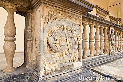 Belvedere summer palace and its stone decoration Stock Photo