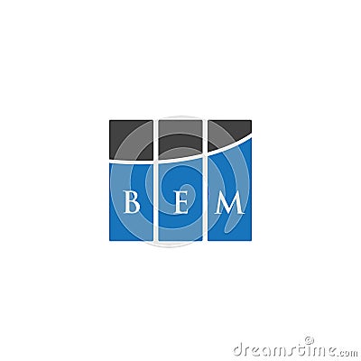 BEM letter logo design on BLACK background. BEM creative initials letter logo concept. BEM letter design.BEM letter logo design on Vector Illustration