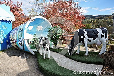 Ben & Jerrys Ice Cream Factory, Vermont, USA Editorial Stock Photo